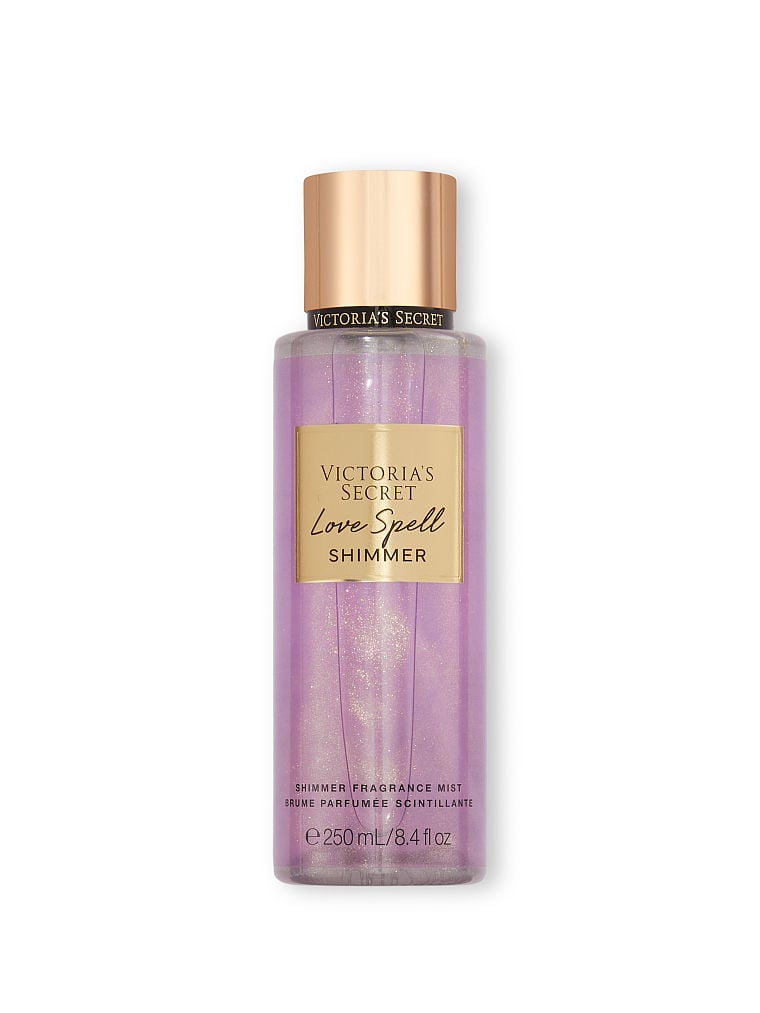 VICTORIA'S SECRET Love Spell Shimmer, blizganti kūno dulksna, 250 ml