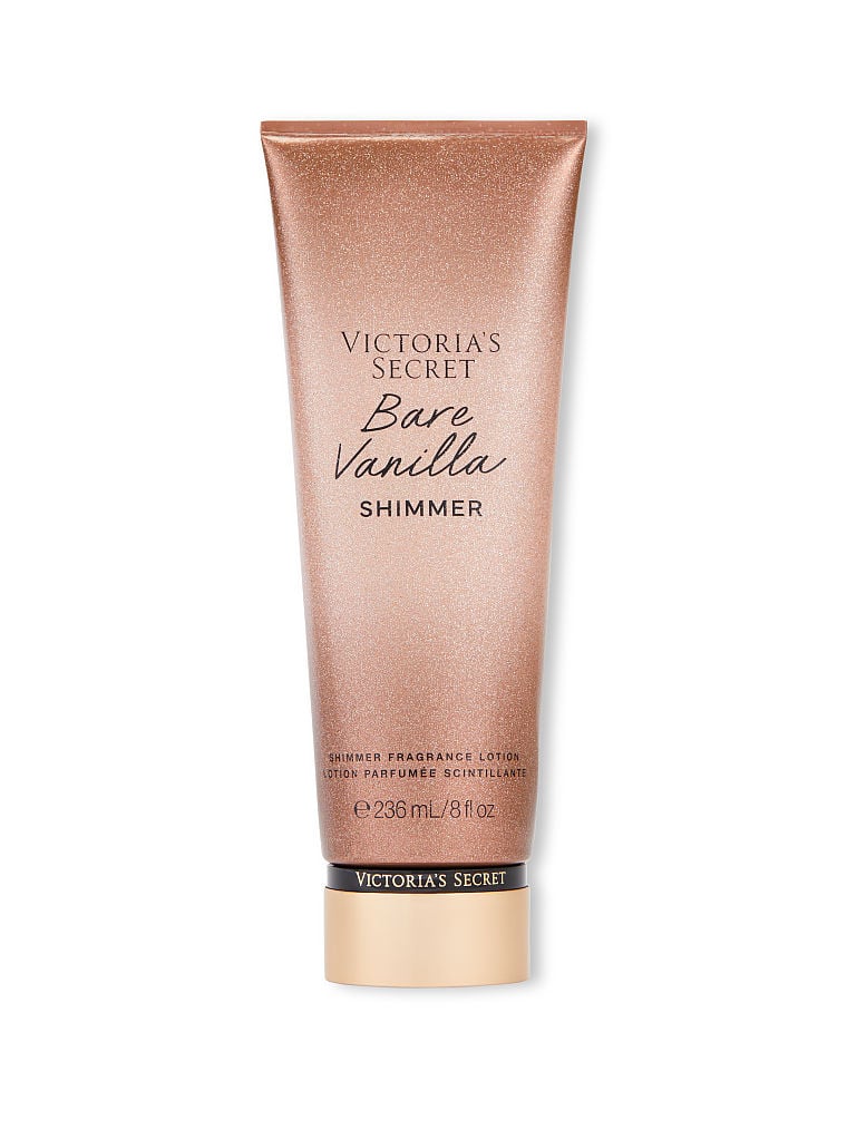 VICTORIA'S SECRET Bare Vanilla Shimmer blizgantis kūno losjonas, 236 ml