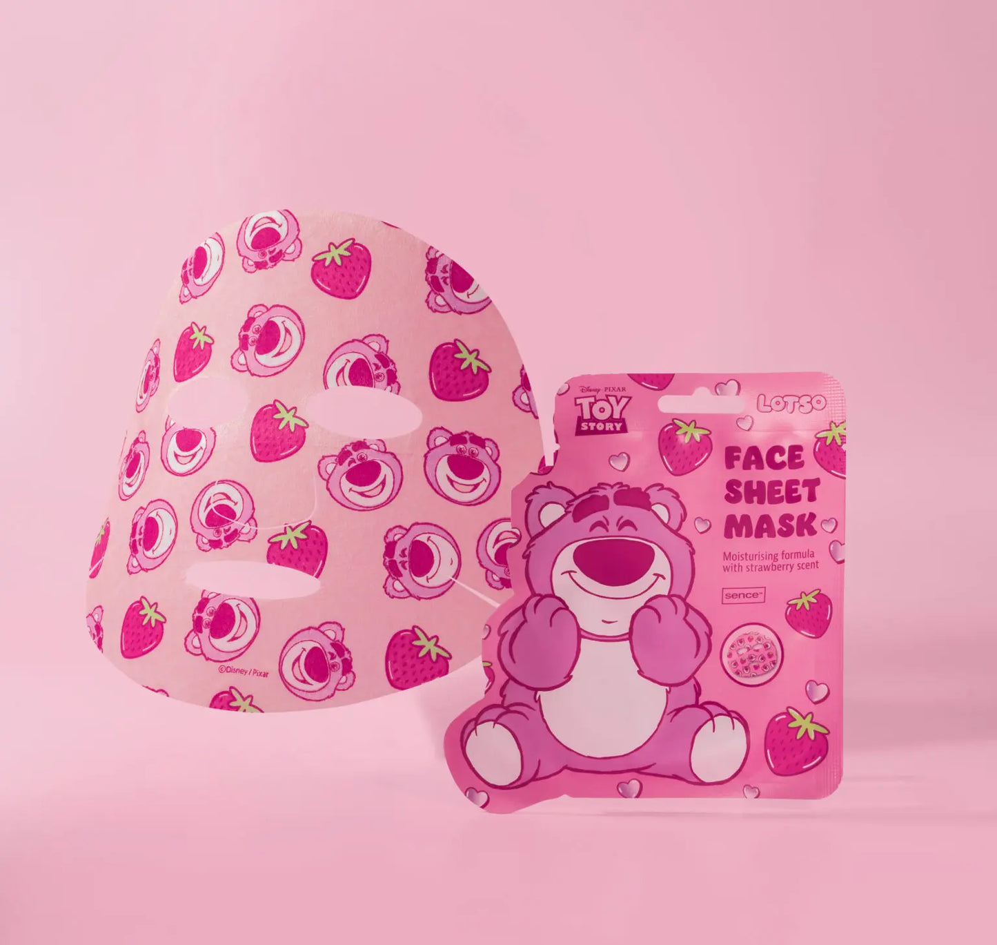 Toy Story Lotso lakštinė veido kaukė