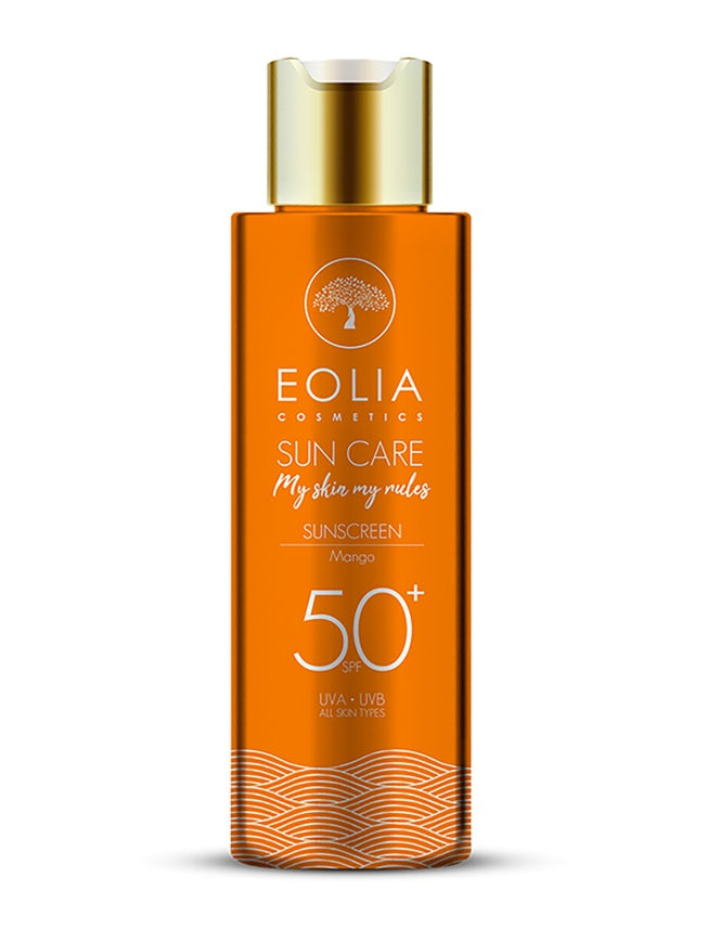 SPF 50 apsauginis veido ir kūno losjonas, mangų aromato, 150 ml