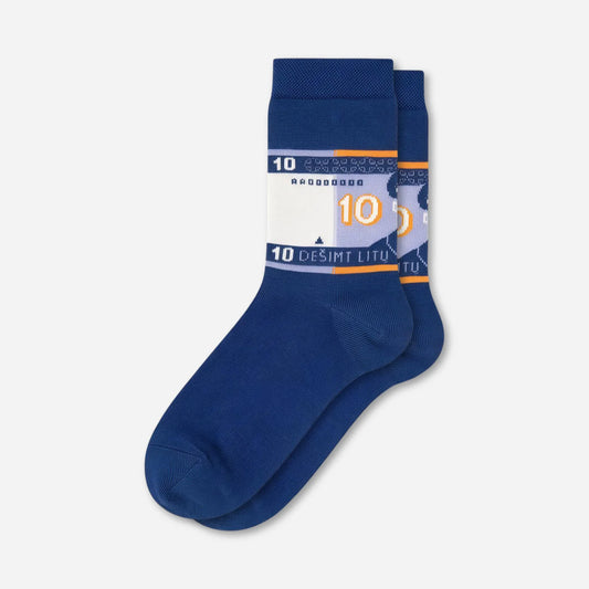 Medvilnės kojinės „10 litų“, 36-40 dyd.