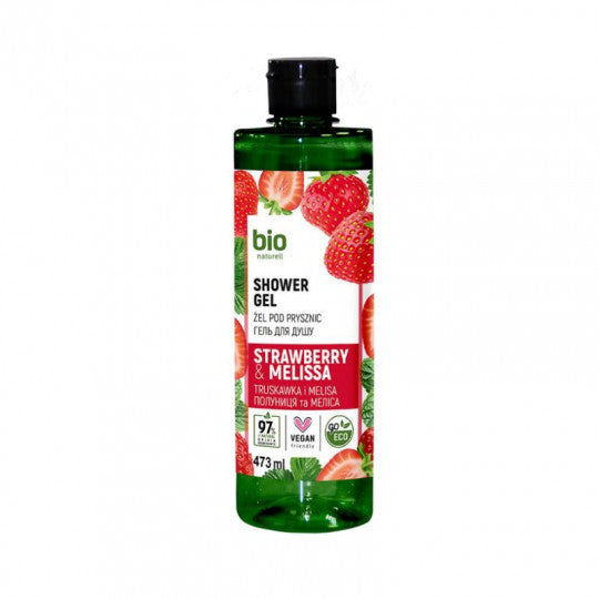Kreminė dušo želė braškių ir melisų kvapo, 473 ml