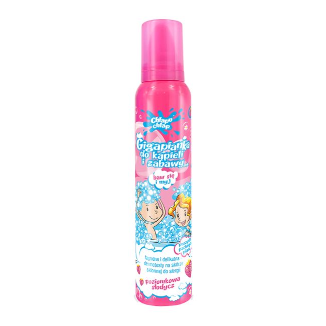 CHLAPU CHLAP braškių kvapo vonios putos vaikams, 200 ml