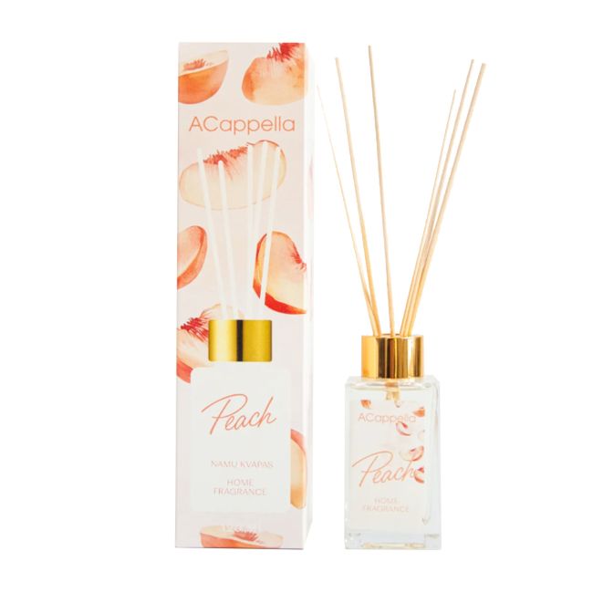 ACAPPELLA PEACH namų kvapas su lazdelėmis, 120 ml