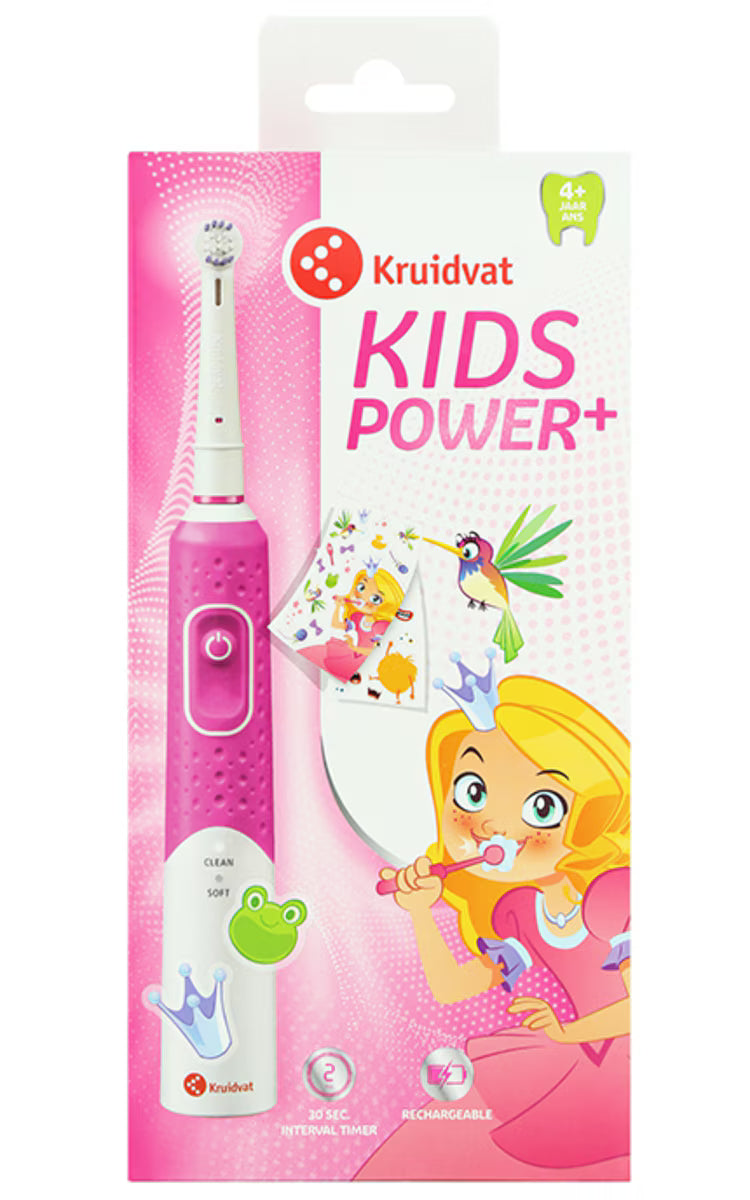 KIDS POWER + elektrinis dantų šepetėlis vaikams nuo 4 metų