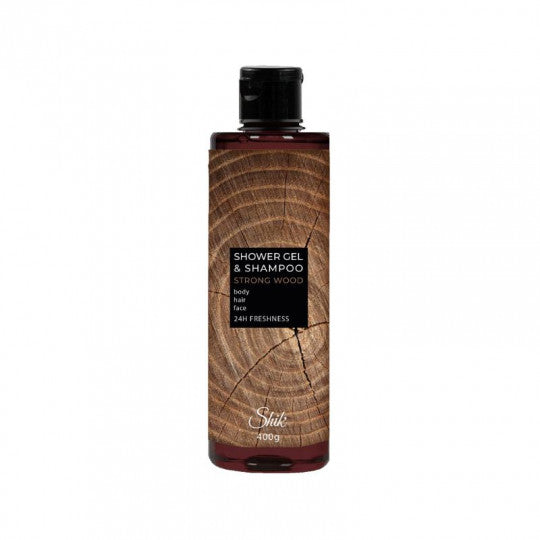 2in1 dušo gelis ir šampūnas vyrams Strong Wood, 400 g