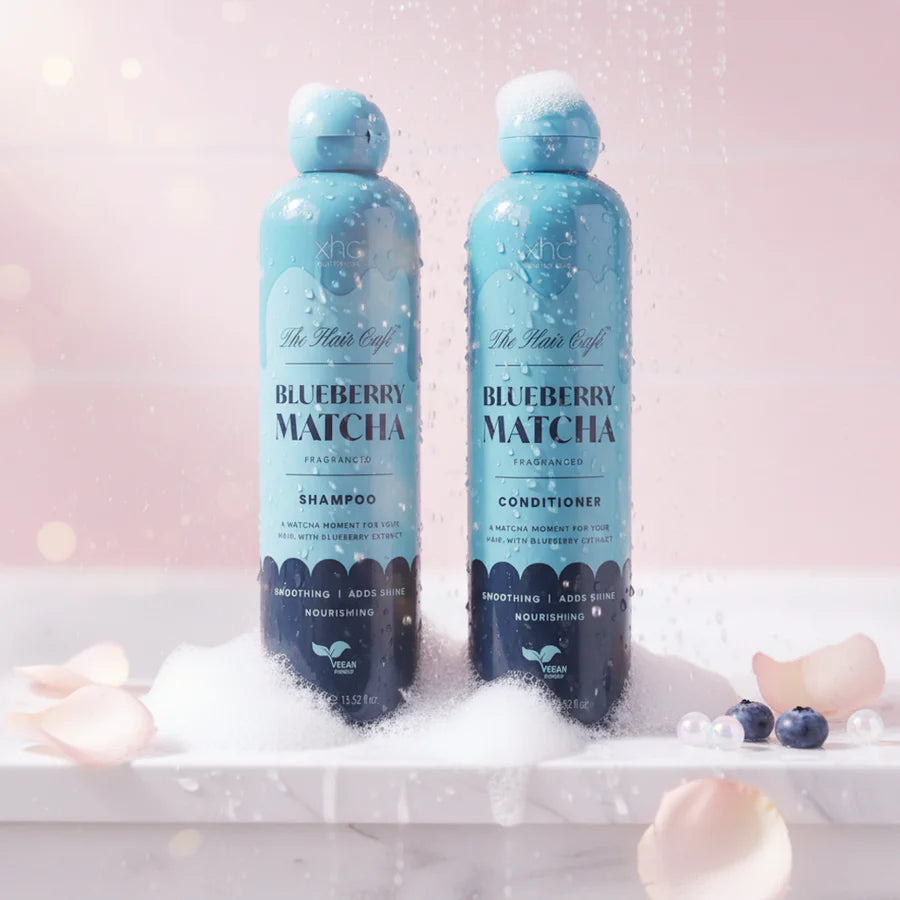 XHC The Hair Café Blueberry Matcha plaukų šampūnas ir kondicionierius, 2 x 400ml