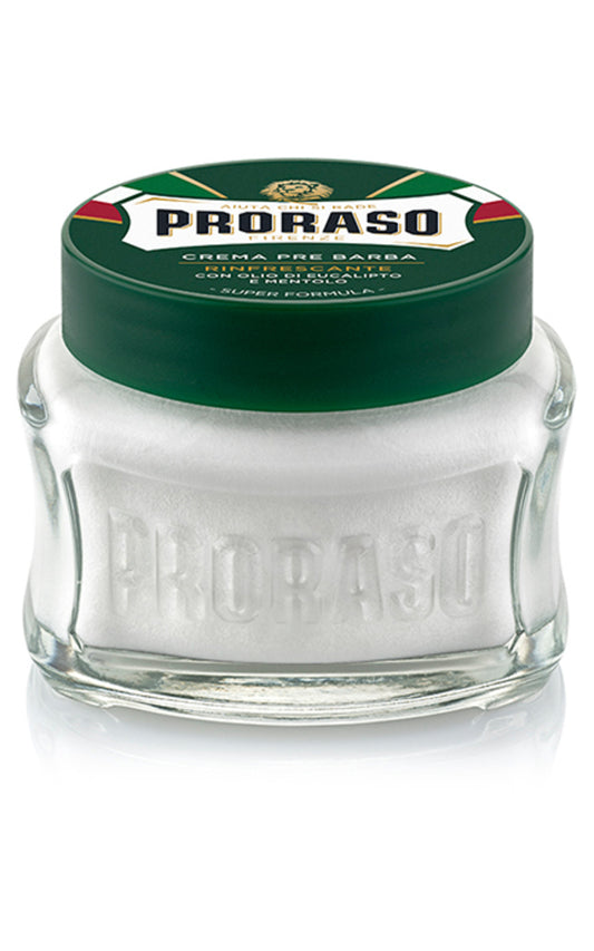 PRORASO, GREEN LINE, gaivinantis kremas prieš skutimąsi, 100 ml