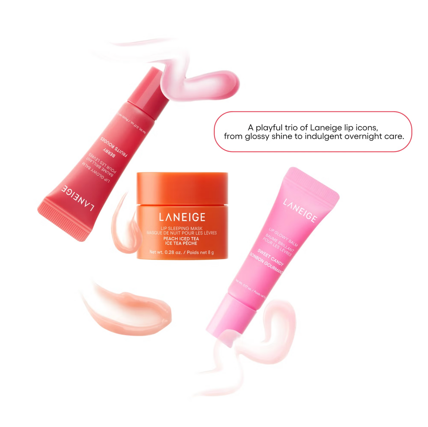 LANEIGE Mini Treats lūpų priežiūros priemonių rinkinys