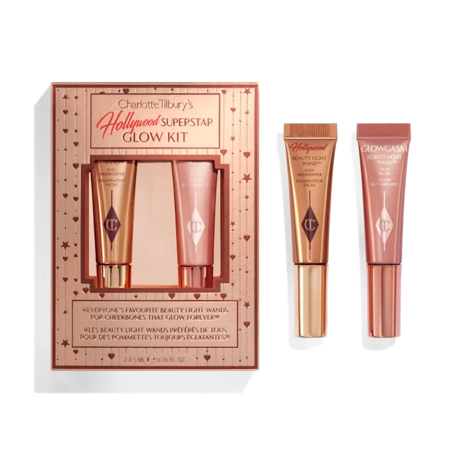 Charlotte Tilbury Hollywood Superstar Glow skaistalų rinkinys, 2 x 5 ml