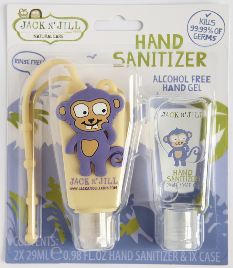 „Beždžionėlė” antibakterinių rankų gelių rinkinys, 2 x 29 ml