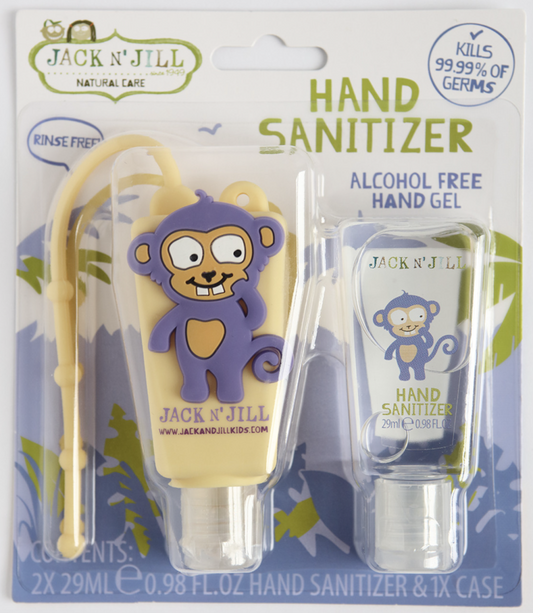 „Beždžionėlė” antibakterinių rankų gelių rinkinys, 2 x 29 ml