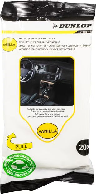 Drėgnos servetėlės automobilio salono valymui, 20 vnt.