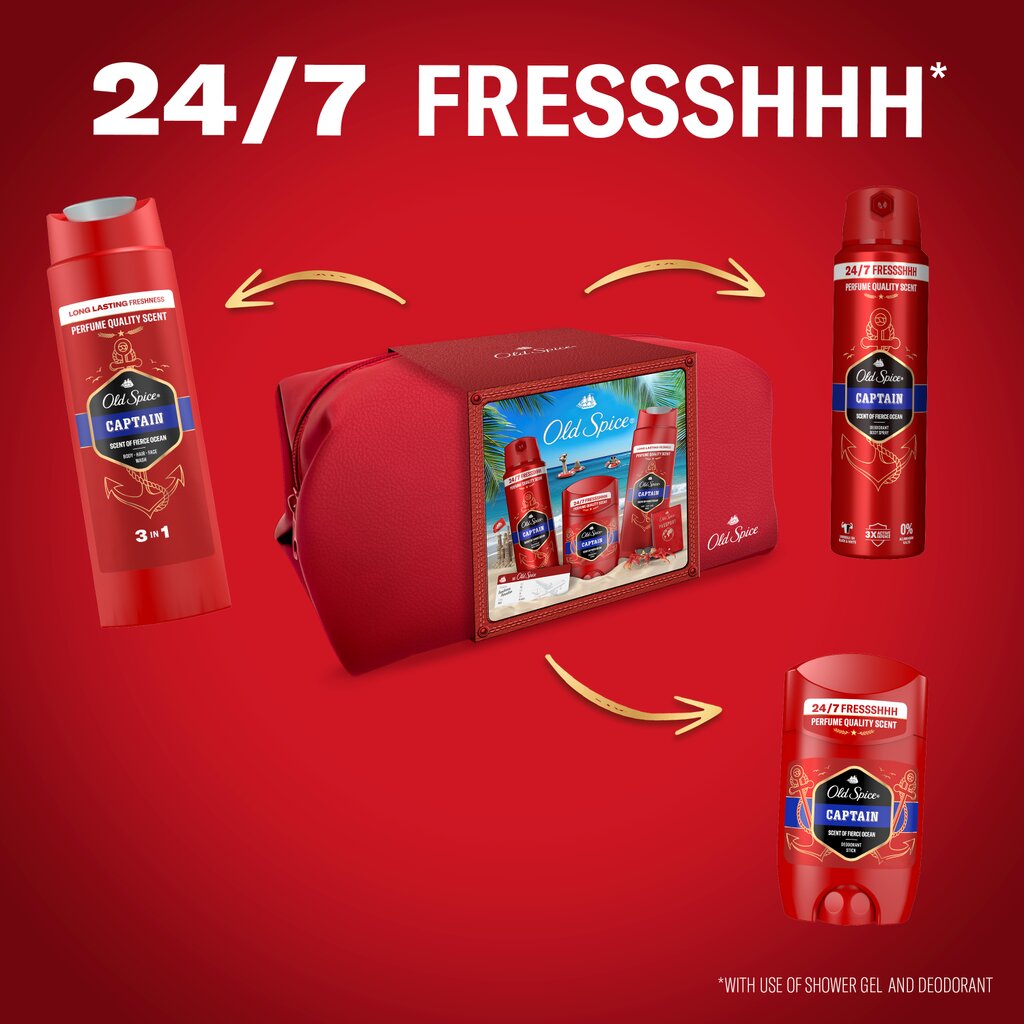 Old Spice dovanų rinkinys vyrams OS XMS Captain