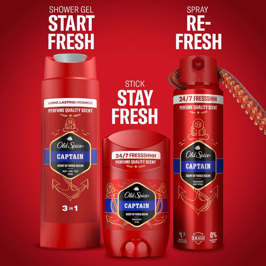 Old Spice dovanų rinkinys vyrams OS XMS Captain