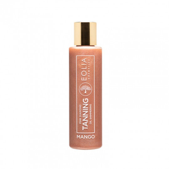 Įdegio aliejus su rožiniu blizgesiu mangų aromato, 150 ml