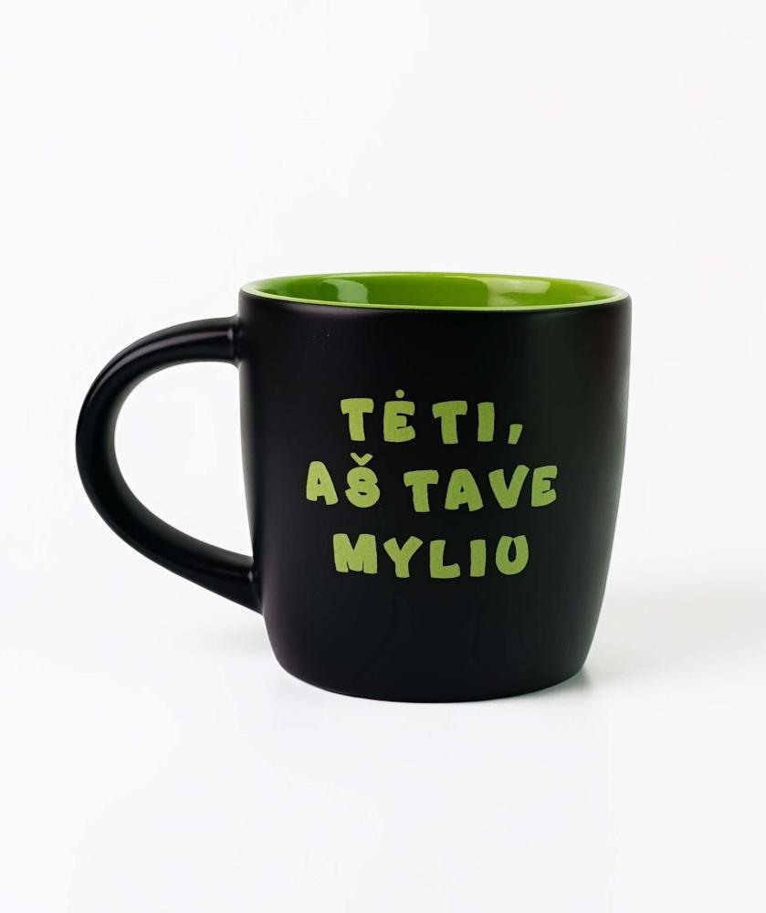 Graviruotas puodelis tėčiui „Tėti, aš tave myliu“, 300 ml