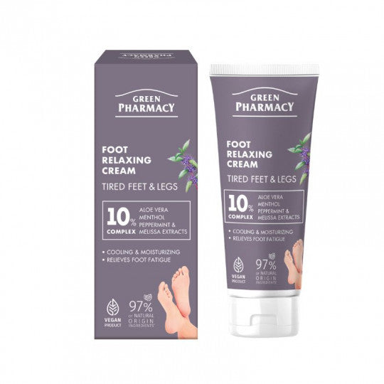 GREEN PHARMACY kremas pėdoms ir kojoms atpalaiduojantis, 75 ml