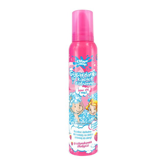 CHLAPU CHLAP braškių kvapo vonios putos vaikams, 200 ml