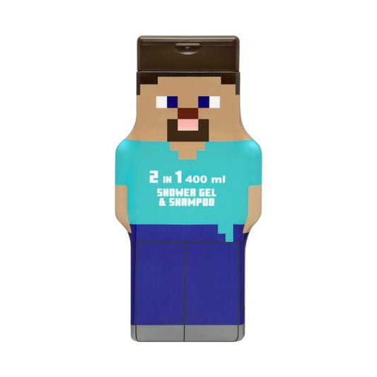 MINECRAFT 2IN1 dušo želė ir plaukų šampūnas Styvas, 400 ml