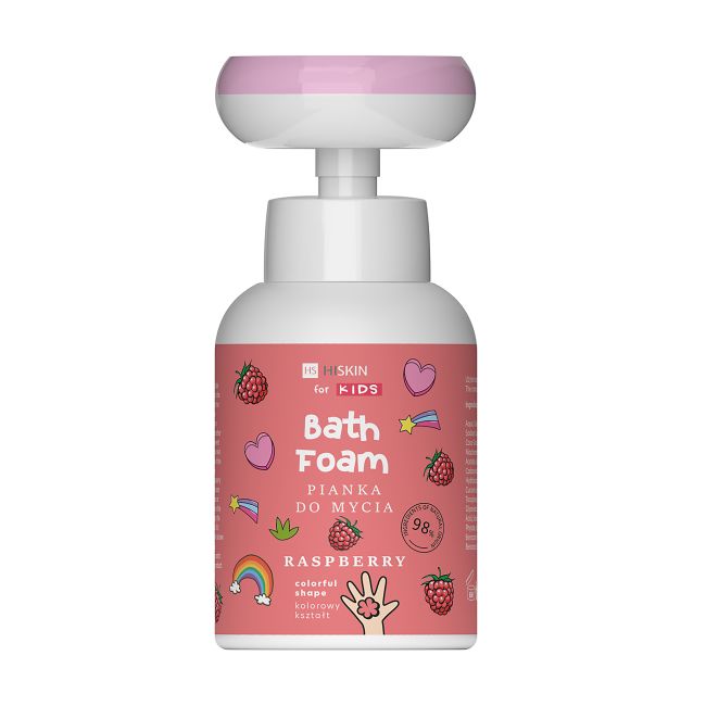 HISKIN KIDS BATH FOAM RASPBERRY forminės prausimosi putos vaikams, 300 ml