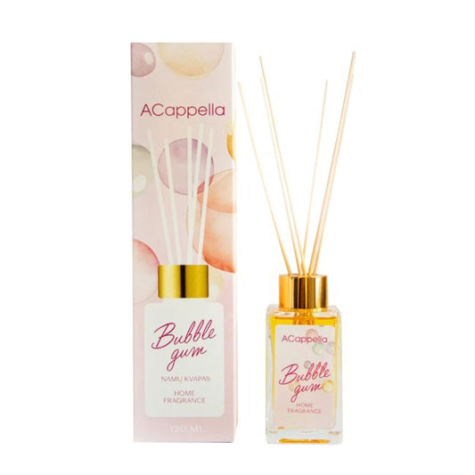 ACAPPELLA BUBBLE GUM namų kvapas su lazdelėmis, 120 ml