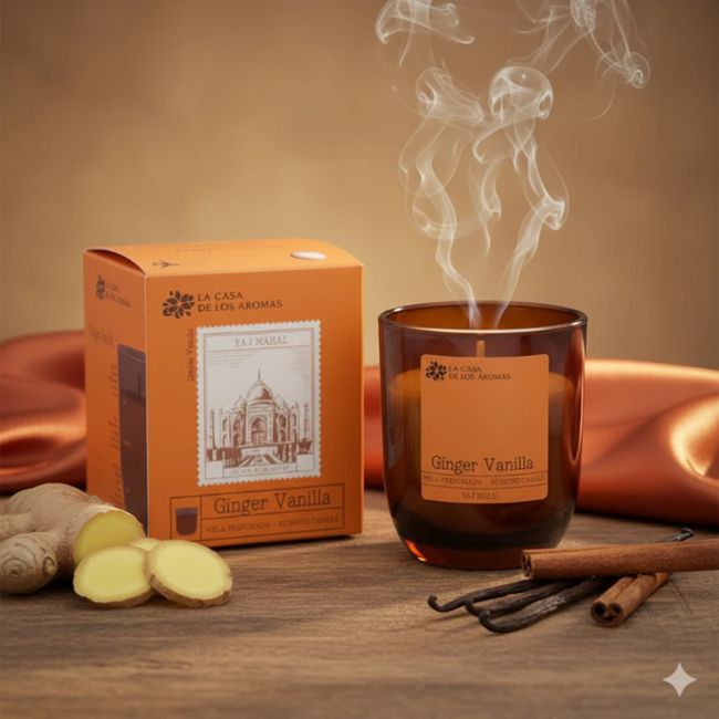 LA CASA DE LOS AROMAS GINGER VANILLA kvapni žvakė, 110 g