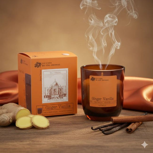 LA CASA DE LOS AROMAS GINGER VANILLA kvapni žvakė, 110 g