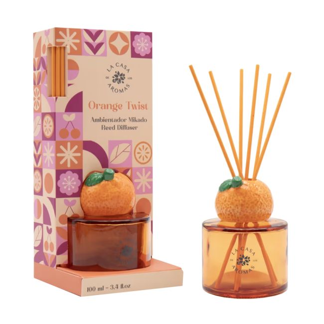 LA CASA DE LOS AROMAS ORANGE TWIST namų kvapas su lazdelėmis, 100 ml