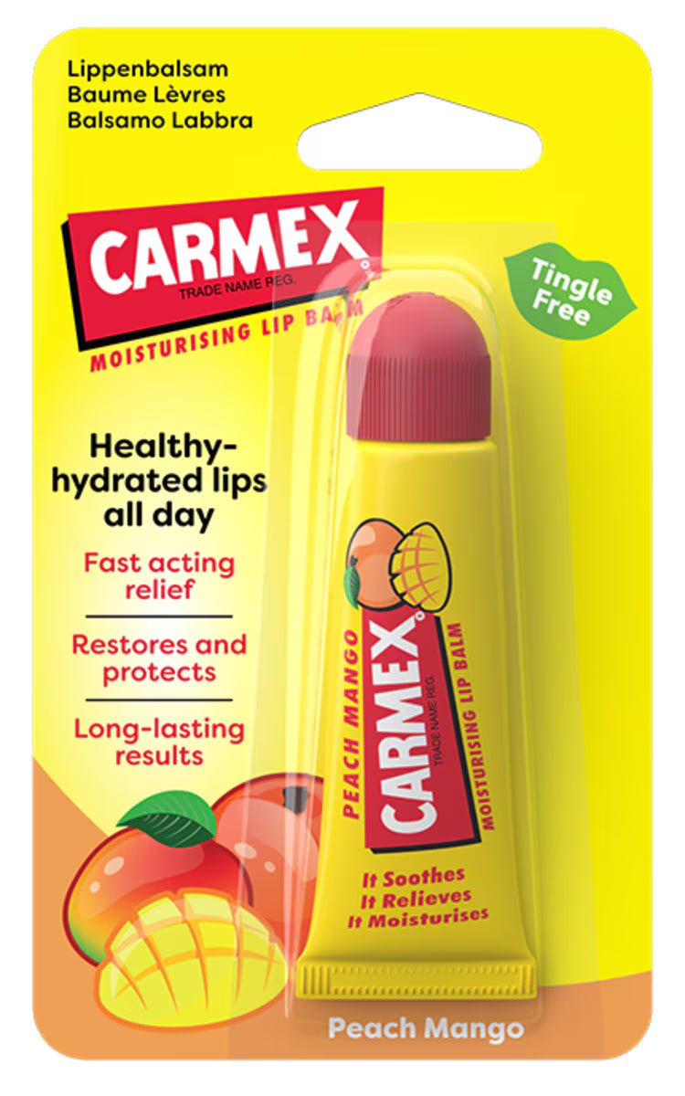 CARMEX PEACH MANGO, lūpų balzamas, 10 g.