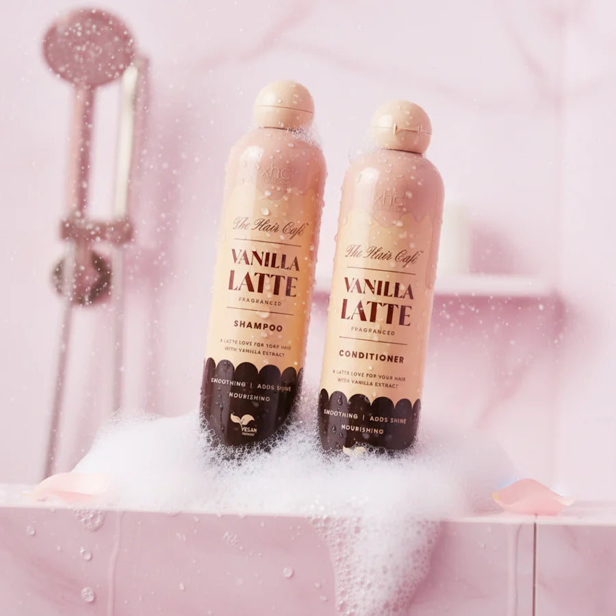 The Hair Café Vanilla Latte plaukų šampūnas ir kondicionierius, 2 x 400 ml