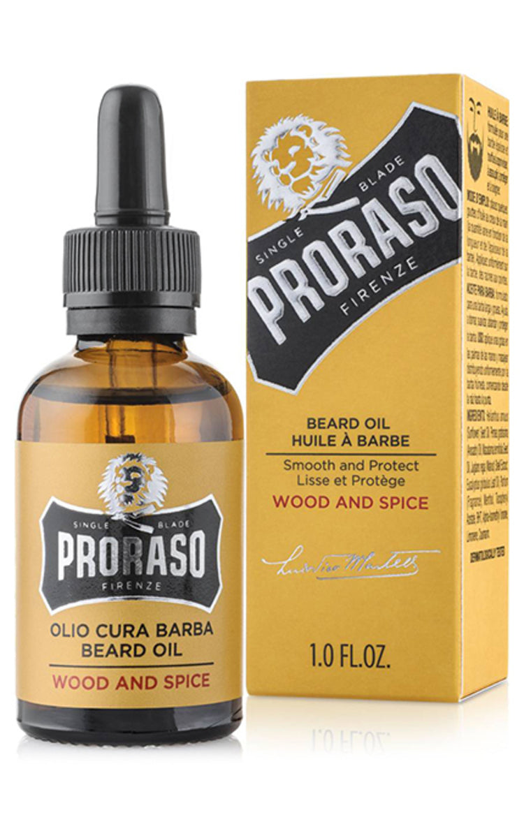 PRORASO WOOD & SPICE barzdos aliejus, 30 ml