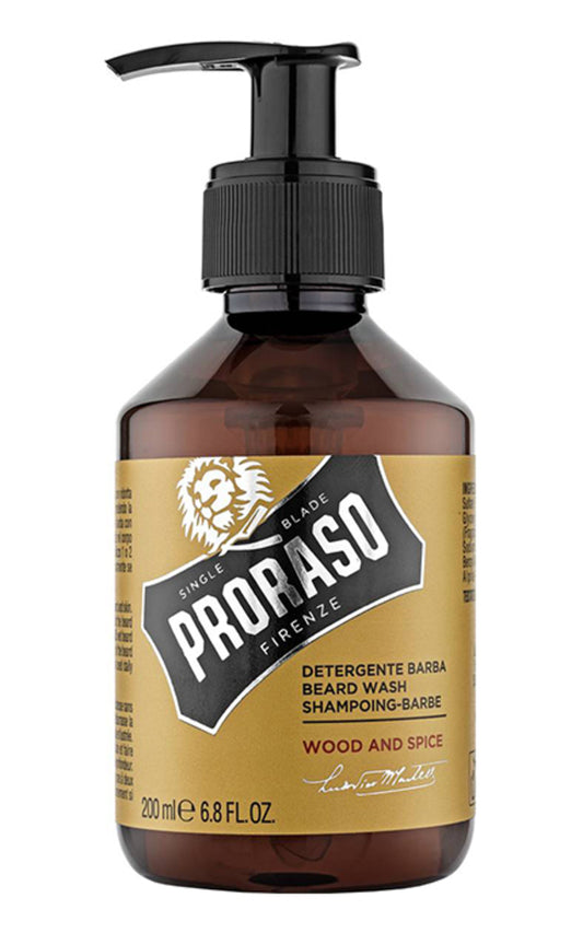 PRORASO, WOOD & SPICE, barzdos šampūnas, 200 ml